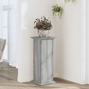 vidaXL Suport de plante, sonoma gri, 33x33x80 cm, lemn prelucrat imagine