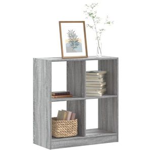 vidaXL Bibliotecă, sonoma gri, 68, 5x32x75 cm, lemn prelucrat imagine