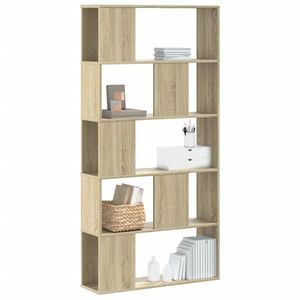 vidaXL Bibliotecă cu 5 niveluri stejar sonoma 80, 5x23, 5x162, 5 cm lemn imagine