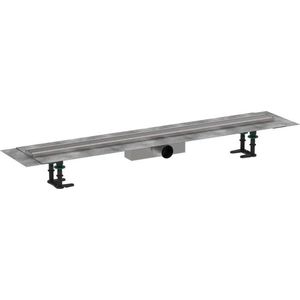 Pachet rigola de pardoseala Hansgrohe RainDrain Compact Complete 1000mm pardoseli minim 63mm capac inox periat imagine