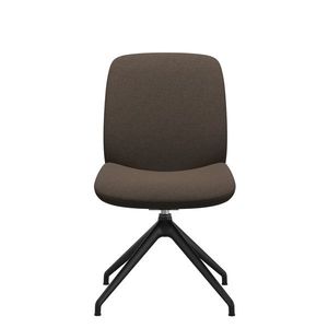 Scaun Stressless Bay v2 L Low D350 rotativ spatar jos baza negru mat tapiterie textil Calido Brown imagine