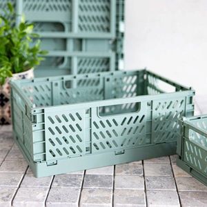 Cos depozitare Aiden, Homla, 30.5x20.1x12.5 cm, plastic, verde imagine