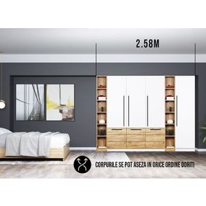 Dressing 2.58m / Dulap Dormitor Timea imagine