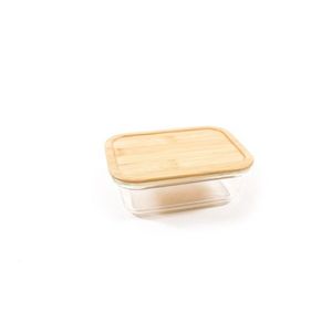 Caserola Bamboo Style, Mercury, 640 ml, 17.9x12.9x5.2 cm, sticla imagine