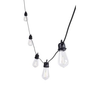 Ghirlanda pentru exterior 6 LED-uri Flare, Bizzotto, 6.4 metri, extensibila, transparent imagine