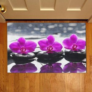 Covoras de intrare Orchids on the stone, Casberg, 38x58 cm, poliester imagine