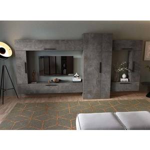 Living Pati 212 - Mobila Sufragerie Gri Beton imagine