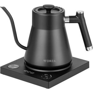 Fierbator electric ECG Forza 8000 Pour over Nero, 1200 W, 1 litru, otel inoxidabil, negru mat imagine