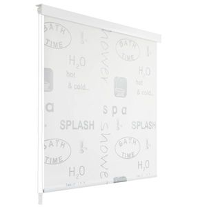 vidaXL Roletă perdea de duș 100x240 cm Imprimeu Splash imagine