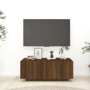 vidaXL Comodă TV, stejar maro, 100x35x40 cm, lemn prelucrat imagine