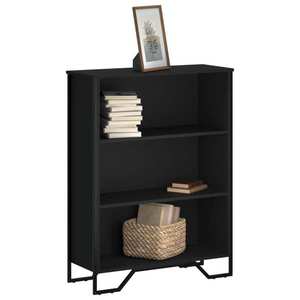 vidaXL Bibliotecă, negru, 80x31x106 cm, lemn prelucrat imagine