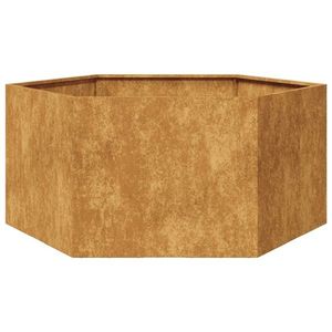 vidaXL Jardinieră de grădină 104x90x45 cm oțel corten hexagonal imagine