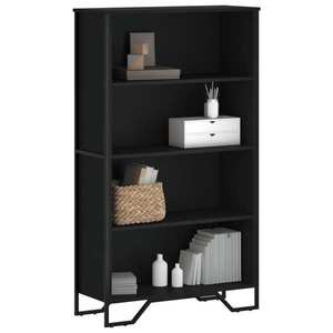 vidaXL Bibliotecă, negru, 80x31x137, 5 cm, lemn prelucrat imagine