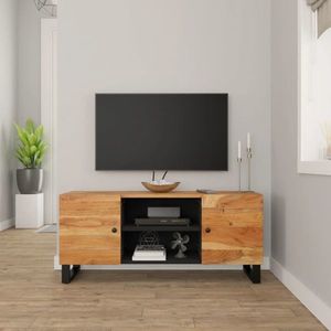 vidaXL Comodă TV, 105x33x46 cm, lemn masiv de acacia imagine