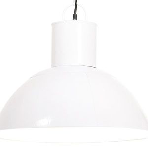 vidaXL Lampă suspendată, 25 W, alb, rotund, 48 cm, E27 imagine