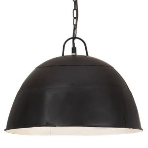 vidaXL Lustră industrială vintage, negru, 41cm, rotund, 25W, E27 imagine