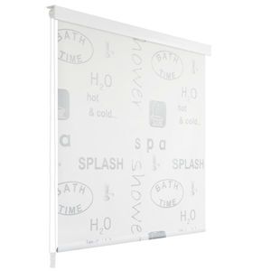 vidaXL Roletă perdea de duș 80x240 cm Imprimeu Splash imagine