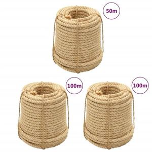 vidaXL Frânghie, 100 m, sisal 100%, 14 mm imagine