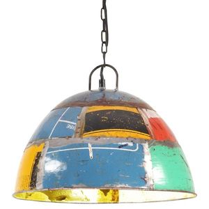 vidaXL Lustră industrială vintage, 25 W, multicolor, 41cm, rotund, E27 imagine