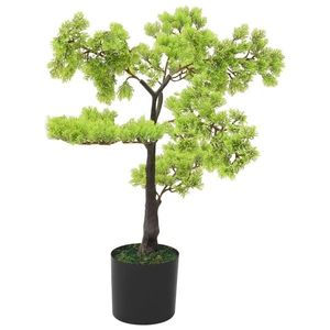 vidaXL Bonsai chiparos artificial cu ghiveci, verde, 60 cm imagine