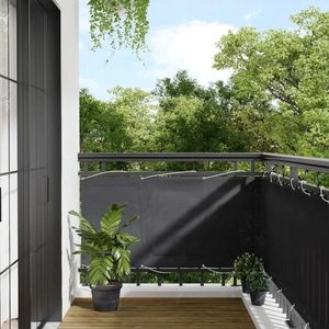 vidaXL Paravan de balcon, antracit, 75x800 cm, 100% poliester oxford imagine