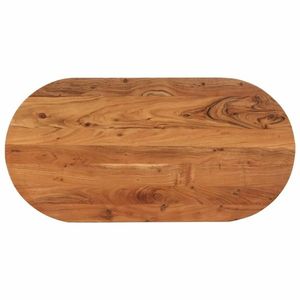 vidaXL Blat de masă oval, 80x40x2, 5 cm, lemn masiv de acacia imagine