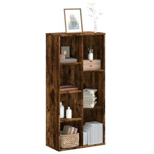 vidaXL Bibliotecă, stejar fumuriu, 50x25x105 cm, lemn prelucrat imagine