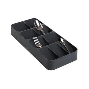 Organizator pentru tacamuri cu 9 compartimente, antracit, 38.5x16.5x5.2 cm imagine