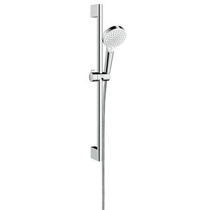 Set de dus Hansgrohe Crometta NEW 100 Vario cu bara 0.65 m alb/crom imagine