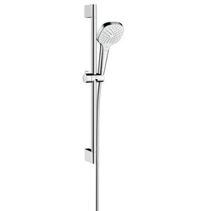 Set de dus Hansgrohe Croma Select E Vario alb-crom cu bara de 0.65 m imagine