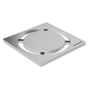 Gratar pentru sifon pardoseala Geberit FloorDrain inox periat rotund 8x8 cm imagine