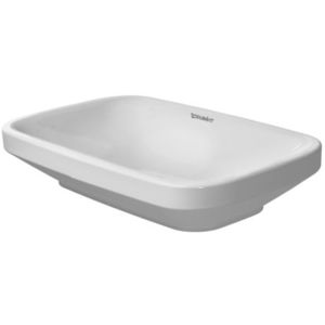 Lavoar tip bol Duravit Durastyle 60x38cm fara orificiu baterie fara preaplin montare pe blat imagine