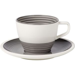 Ceasca si farfuriuta pentru cafea Villeroy & Boch Manufacture Gris 0.25 litri imagine