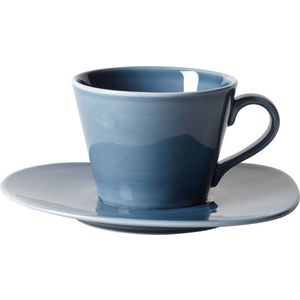 Ceasca si farfuriuta cafea like. By Villeroy & Boch Organic Turquoise 0.27 litri imagine