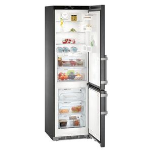 Combina frigorifica Liebherr Comfort CBNbs 4835 NoFrost 351 litri BioFresh clasa D BlackSteel imagine