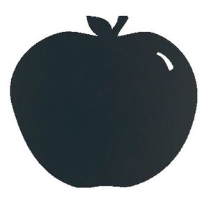 Tabla de scris autoadeziva Securit Silhouette Apple 31 6x29 1x0 3cm include marker creta negru imagine