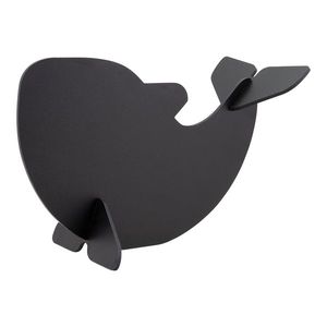 Tabla de scris Securit Silhouette 3D Whale 22x14 5x10cm include marker creta negru imagine