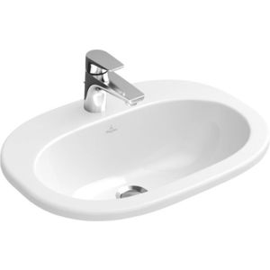 Lavoar oval Villeroy & Boch O.Novo 56cm montare in blat Alb Alpin imagine