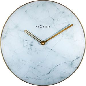 Ceas de perete NeXtime Marble 40cm alb imagine