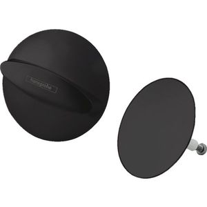 Set ornamente pentru sifon cu preaplin pentru cada Hansgrohe Flexaplus negru mat imagine