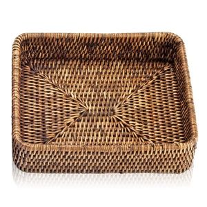 Cos pentru cosmetice Decor Walther Basket 5 x 18 x 22cm ratan dark imagine