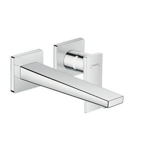 Baterie lavoar Hansgrohe Metropol de perete pipa 225mm fara ventil necesita corp incastrat crom imagine