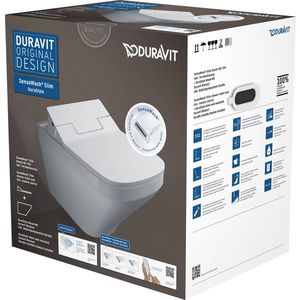 Set vas WC suspendat Duravit DuraStyle si capac slim SensoWash cu functie de bideu imagine