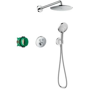 Sistem de dus incastrat termostatat Hansgrohe Raindance S 240 ShowerSelect S cu 2 consumatori crom imagine