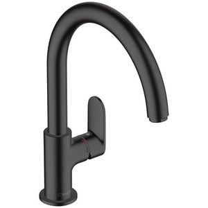 Baterie bucatarie Hansgrohe Vernis Blend M35 210 negru mat imagine