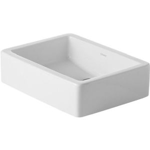 Lavoar Duravit Vero 50x38cm finisaj WonderGliss fara orificiu baterie fara preaplin montare pe blat imagine