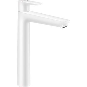 Baterie lavoar Hansgrohe Talis E 240 ventil pop-up pentru lavoar tip bol alb mat imagine