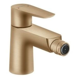 Baterie bideu Hansgrohe Talis E cu ventil pop-up bronz periat imagine