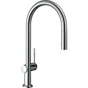 Baterie bucatarie Hansgrohe Talis M54 210 dus extractibil cu 2 tipuri de jet crom imagine