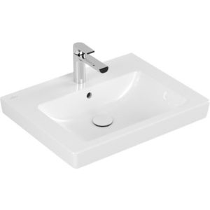 Lavoar Villeroy & Boch Subway 2.0 CeramicPlus 60x47 cm montare pe mobilier alb Alpin imagine